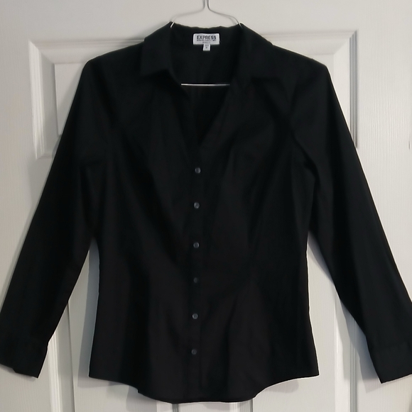 Classic Black Women's Top - Picture 3 of 8